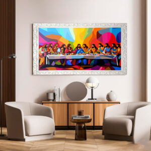 Quadro BIG - Santa Ceia Colorida