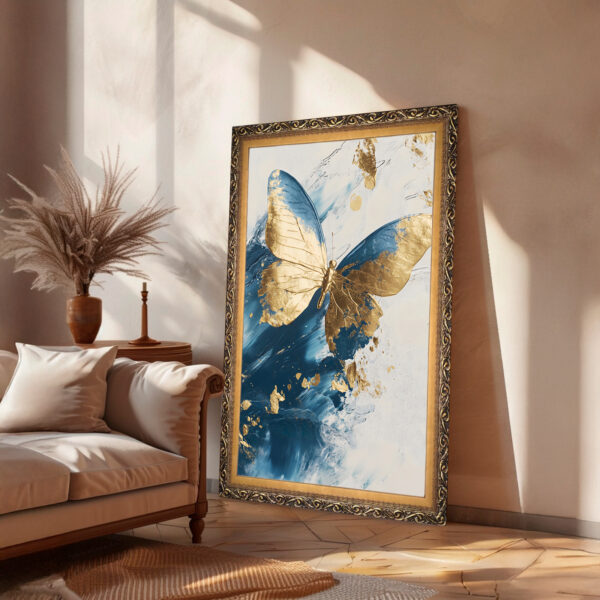Quadro BIG - Borboleta Dourada