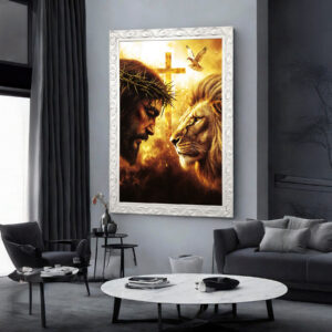 Quadro BIG - Jesus e Leão