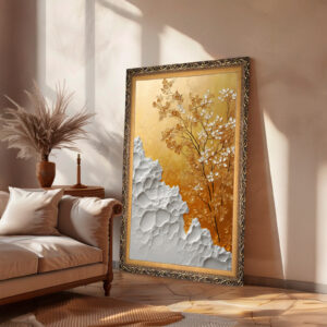 Quadro BIG - Abstrato Dourado