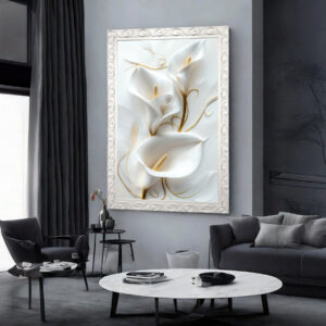 Quadro BIG - Flor Copo de Leite