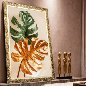 Quadro BIG - Costela de Adão Dourada