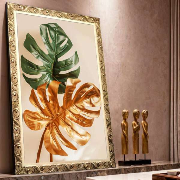 Quadro BIG - Costela de Adão Dourada