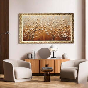 Quadro BIG - Galhos com flores Brancas