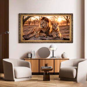 Quadro BIG - Leões Deitados