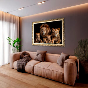 Quadro BIG - Leões Família