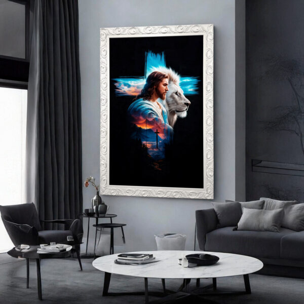 Quadro BIG - Jesus e o Leão da Tribo de Judá