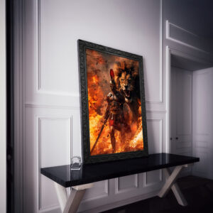 Quadro BIG - Guerreiro e Leão